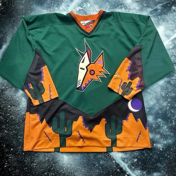 Vintage Pro Player NHL Phoenix Arizona Coyotes Green Alternate